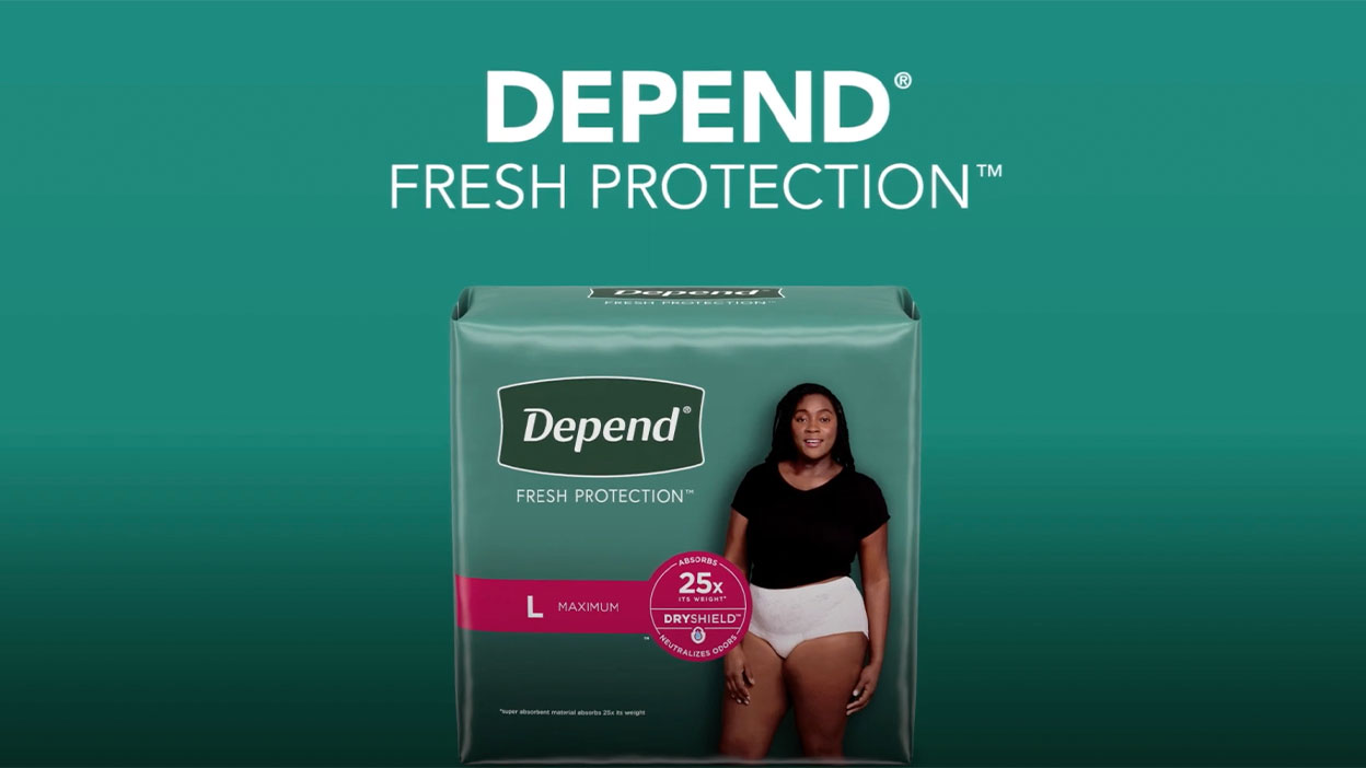 Depend Fresh Protection Adult Incontinence Underwear Maximum Absorbency  Large Grey Underwear, 28 count - Fry's Food Stores