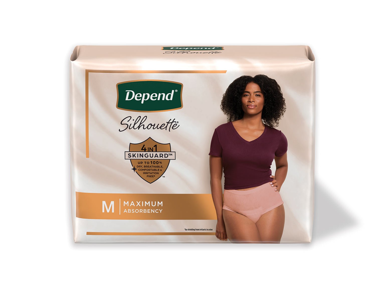 Depend Silhouette Incontinence Underwear Women Maximum Absorbency Large XL  4CT
