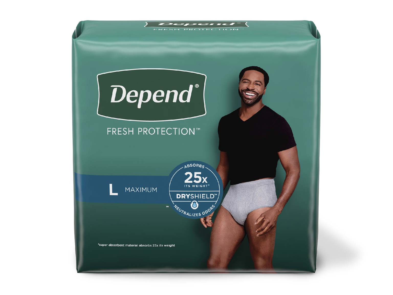 Depend® Incontinence Fresh Protection™ Underwear for Men