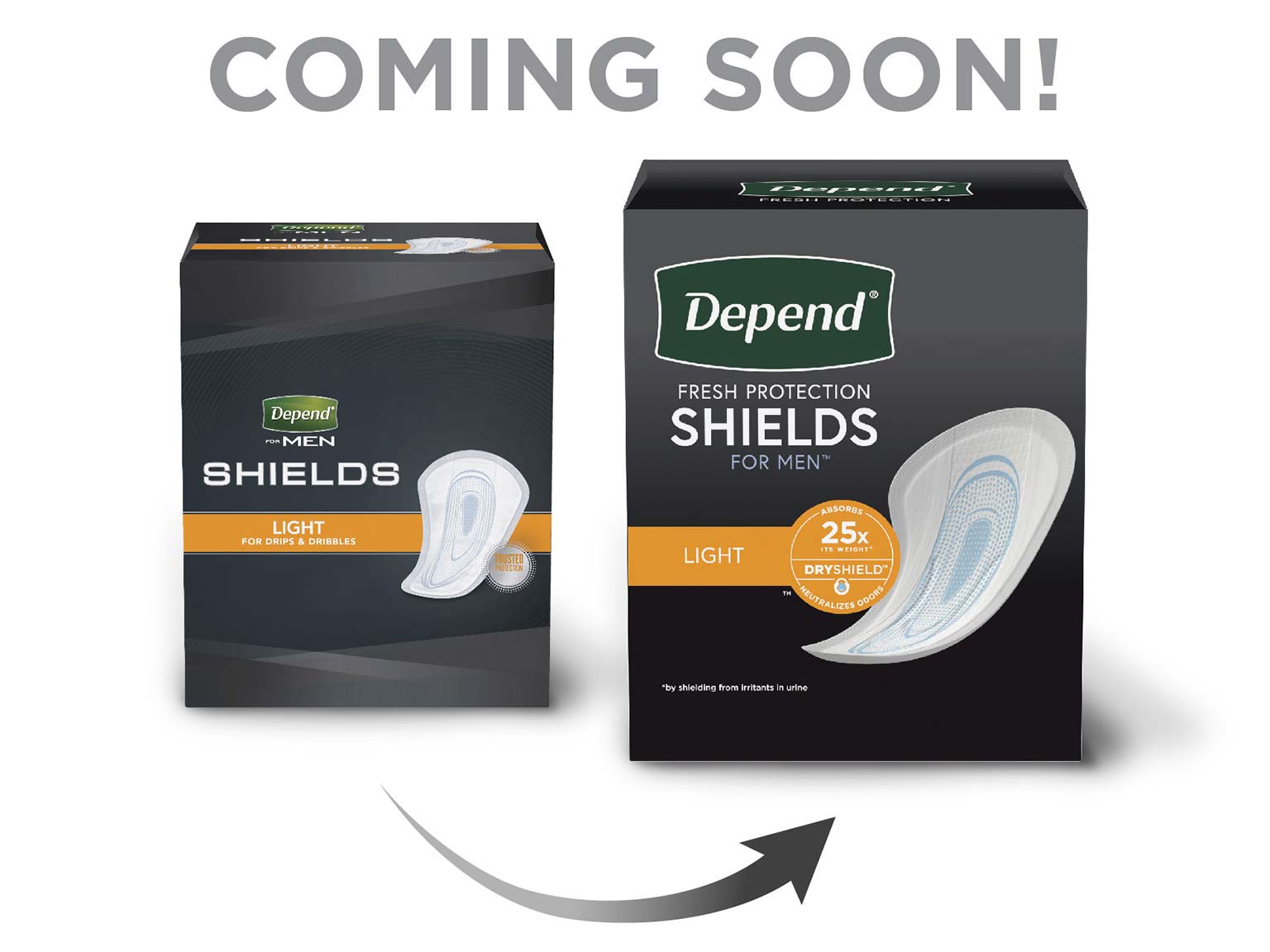 Shields Incontinence Pads for Men Depend® US
