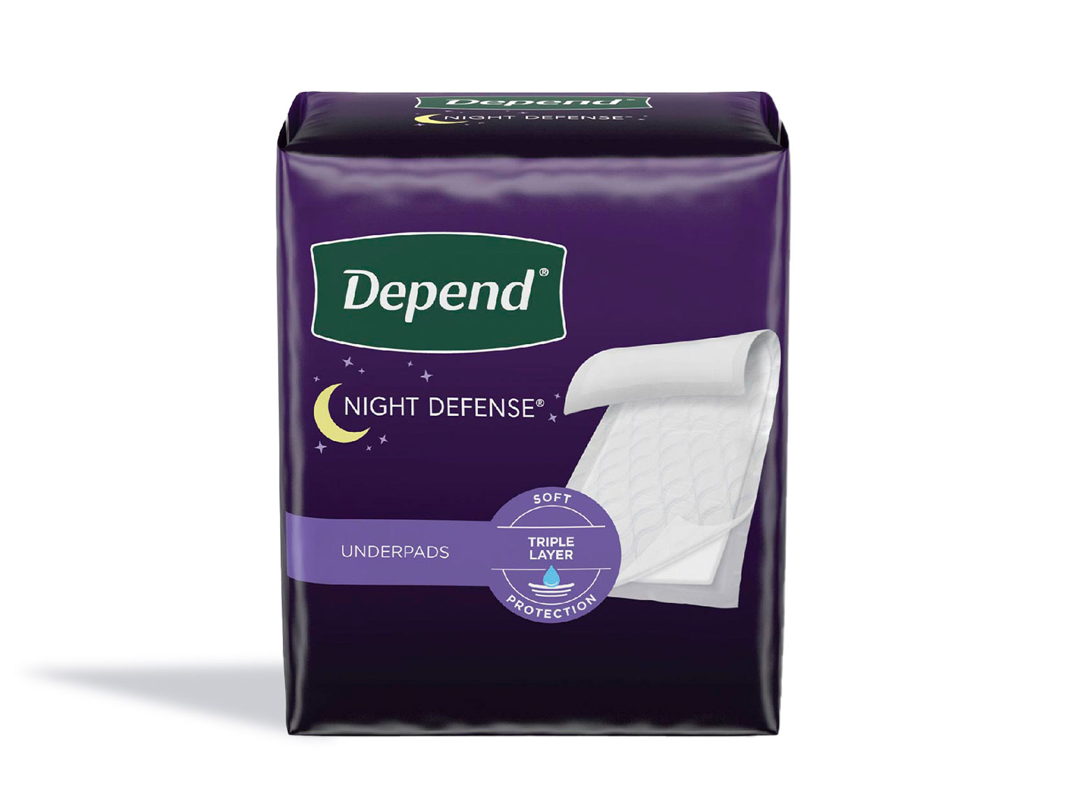 Depend® Incontinence Night Defense® Underpads