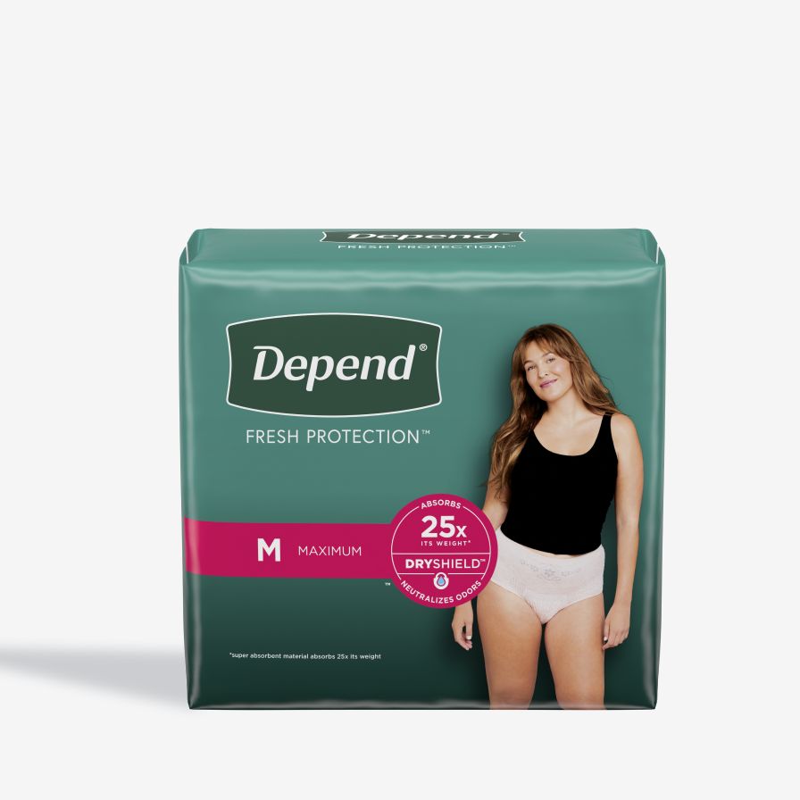 Depend FIT-FLEX Incontinence Underwear For Women Maximum Small Petite NEW  NIP 19