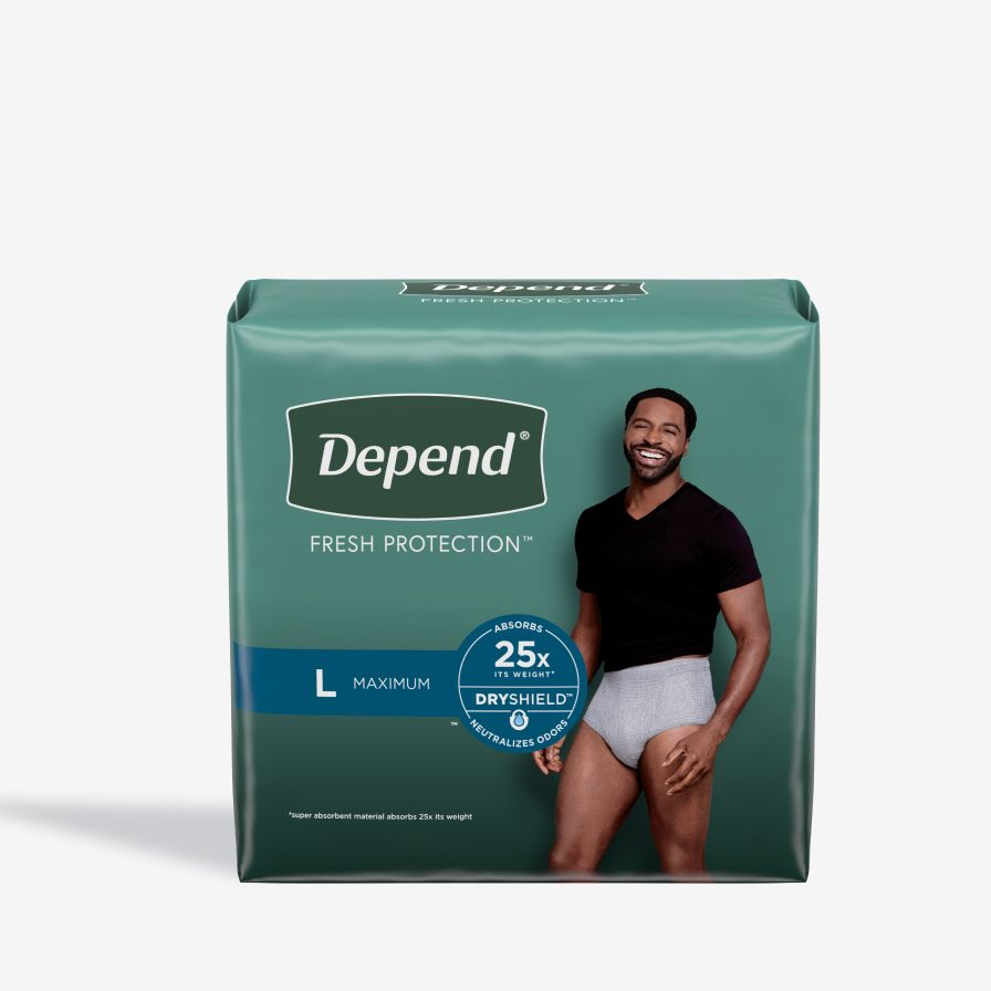 Size X-Large Men's Incontinence Underwear