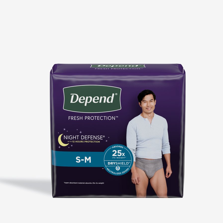 Depend Night Defense Adult Incontinence Underwear for Men