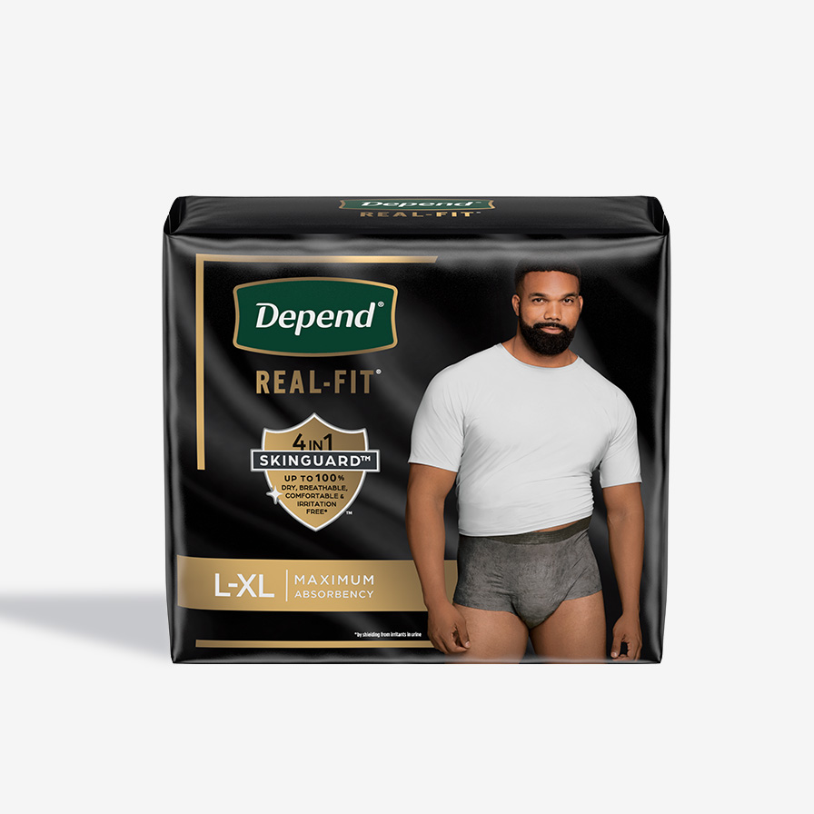 Real Fit Incontinence Underwear for Men Depend US